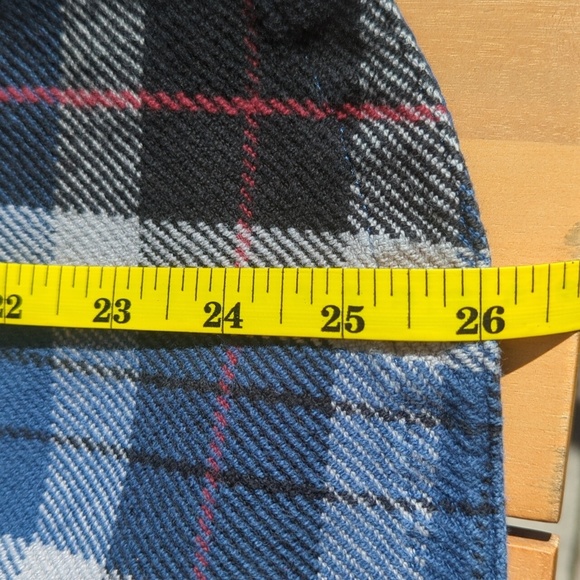 Men's The North Face Blue Plaid Shirt Jacket - Size Medium Excellent Condition - Picture 9 of 9